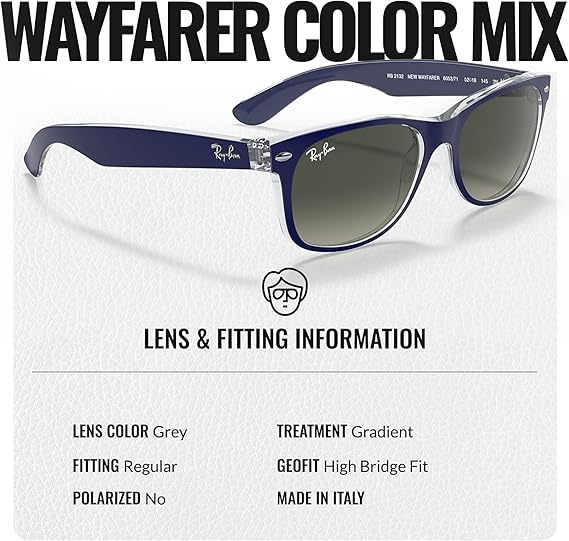 WAYFARER Classic Square Shape Sunglasses With Eyewear Kit Bundle Square Sunglasses Grey Lens