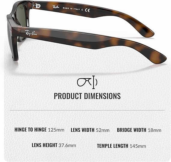 Classic Square Shape Sunglasses With Eyewear Kit Bundle - High Bridge Fit - Square Sunglasses Polished Tortoise Frame