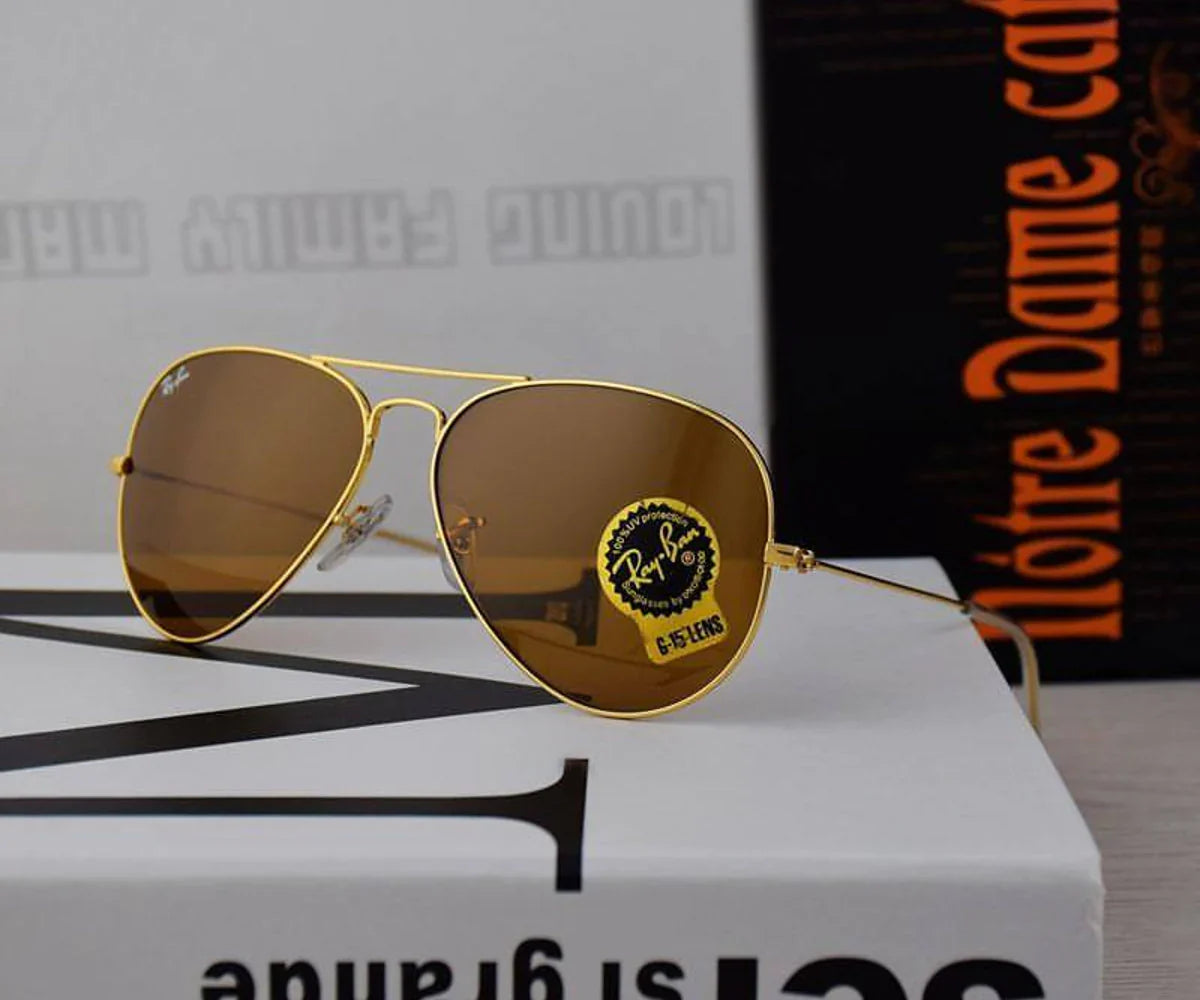 Trendy New Brown & Gold Sunglasses For Men