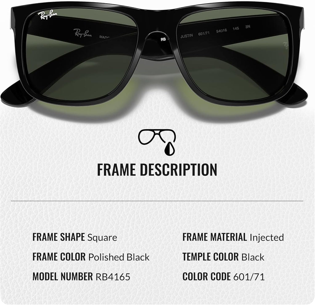 Square Shape Sunglasses With Eyewear Kit Bundle - High Bridge Fit Dark Green Lens