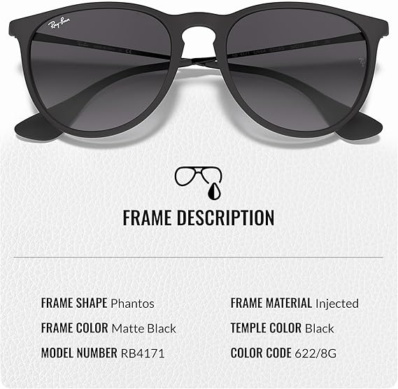 Classic Phantos Shape Sunglasses With Eyewear Kit Bundle - High Bridge Fit - Grey Gradient Lens