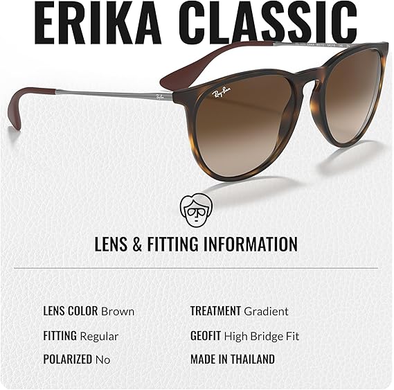 Classic Phantos Shape Sunglasses With Eyewear Kit Bundle - High Bridge Fit - Brown Lens