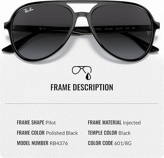 Pilot Shape Sunglasses for Men and Women With Eyewear Kit Bundle - Grey Gradient Lens