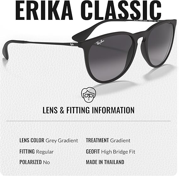 Classic Phantos Shape Sunglasses With Eyewear Kit Bundle - High Bridge Fit - Grey Gradient Lens