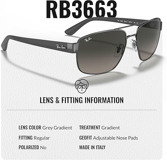 Square Shape Sunglasses With Eyewear Kit Bundle Polished Gunmetal Frame  Grey Gradient Lens