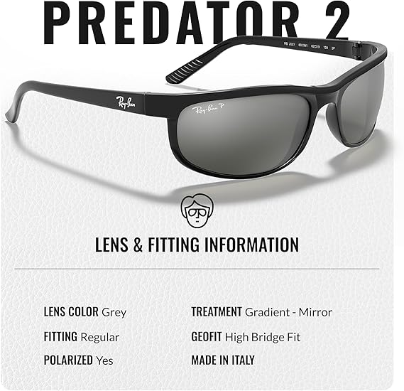 Rectangle Sunglasses With Eyewear Kit Bundle - High Bridge Fit - Retro Sunglasses Polished Dark Havana Frame