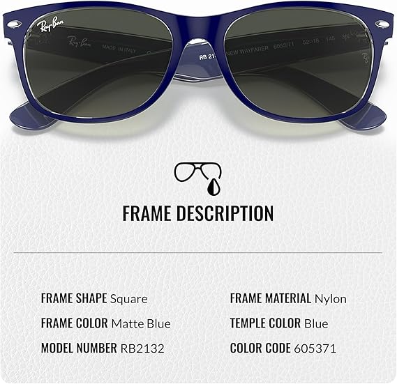 WAYFARER Classic Square Shape Sunglasses With Eyewear Kit Bundle Square Sunglasses Grey Lens