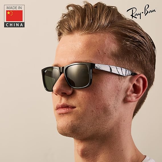 Color Mix Square Shape Sunglasses With Eyewear Kit Bundle - High Bridge Fit - Green Lens