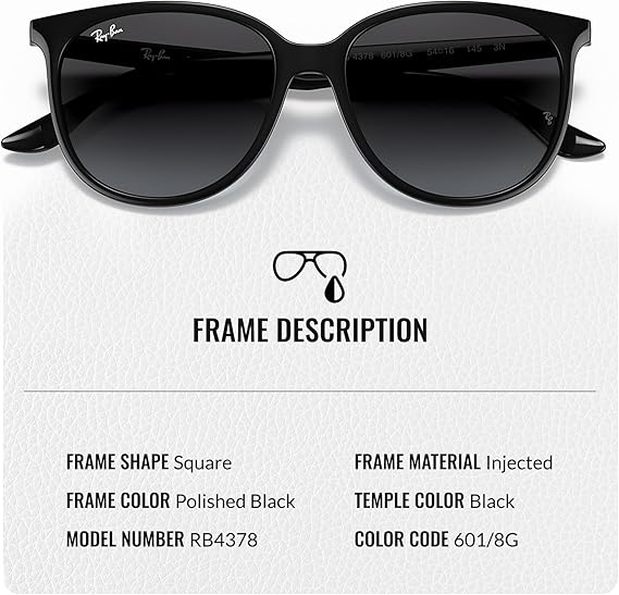 Shape Sunglasses With Eyewear Kit Bundle - High Bridge Fit - Grey Gradient Lens