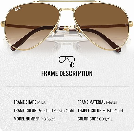 Aviator Pilot Sunglasses With Eyewear Kit Bundle Gold Frame Light Brown Lens