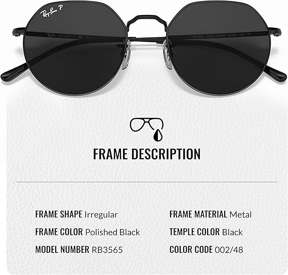Round Shape Sunglasses With Eyewear Kit Bundle Polished Black Frame Polarized Black Lens