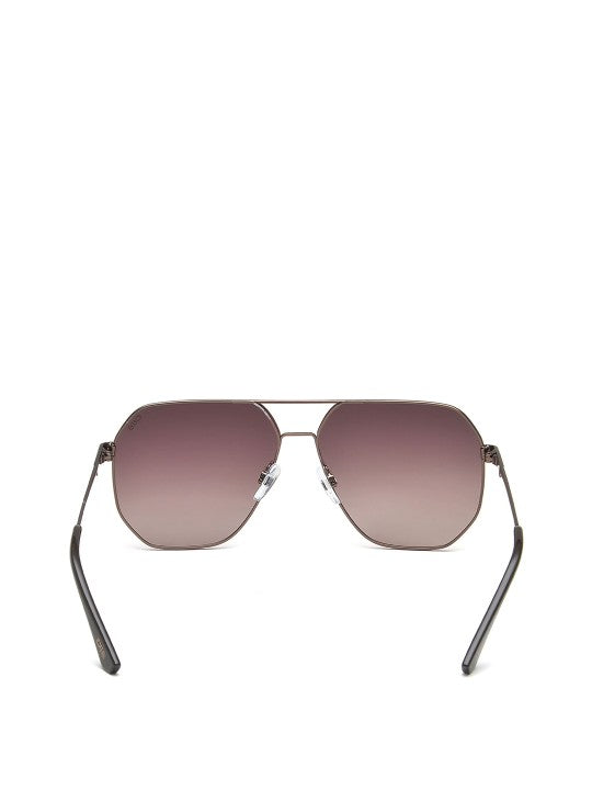 Brown Lens & Brown Square Sunglasses For Men