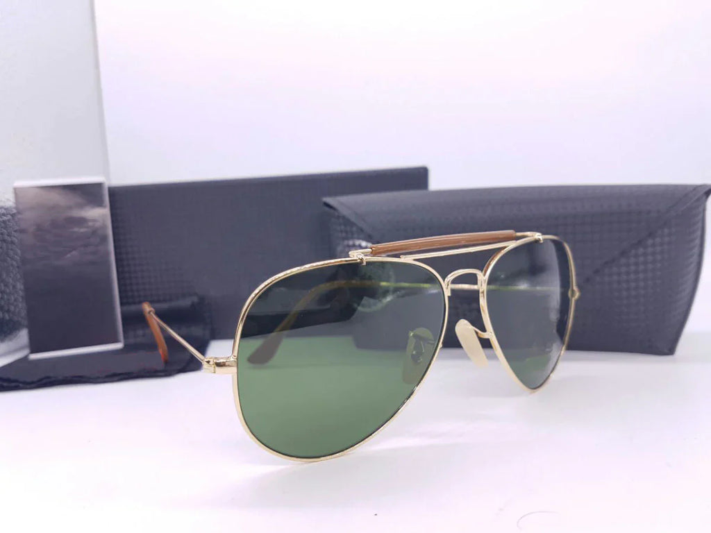 Green & Gold Bridge Master Sunglasses