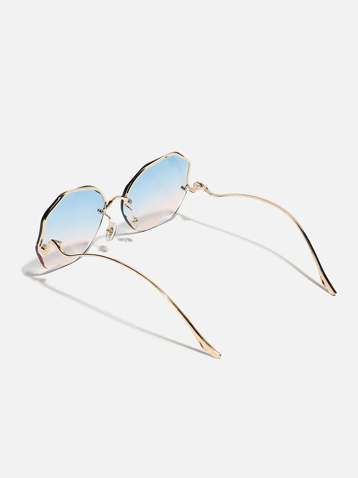 Gold Round Sunglass