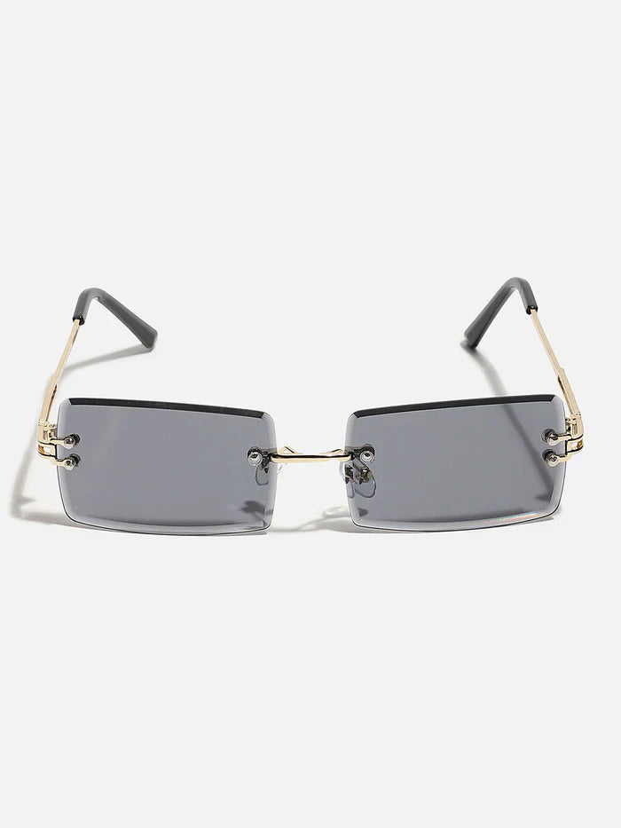Black Rectangular Sunglass For Women