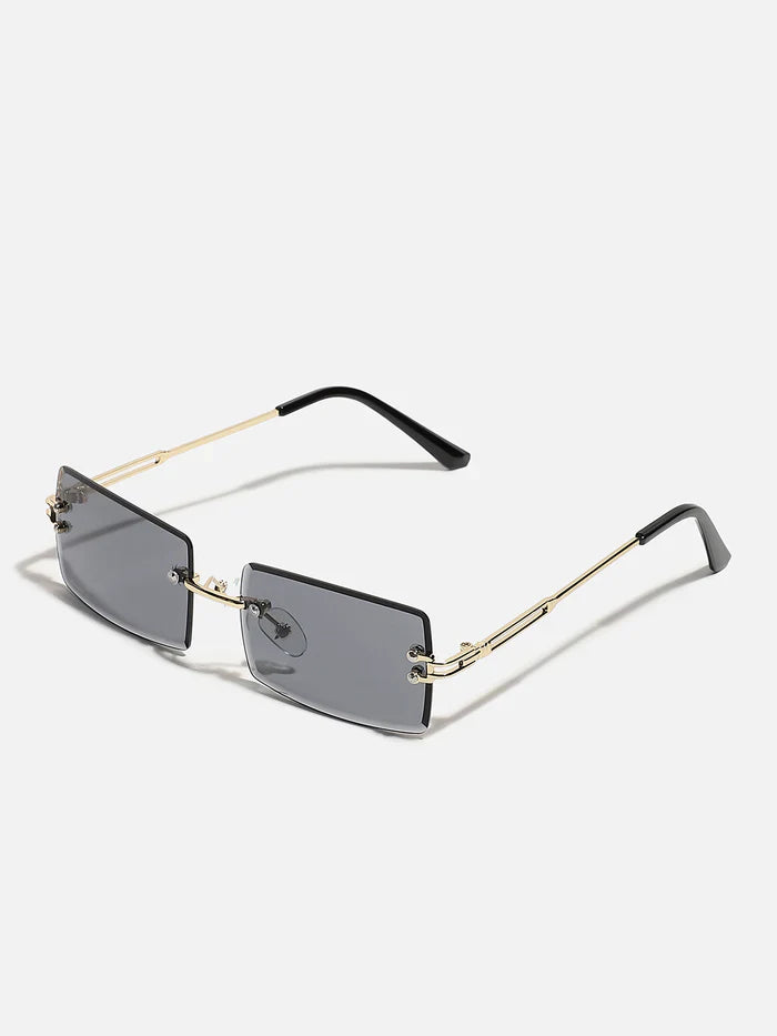Black Rectangular Sunglass For Women