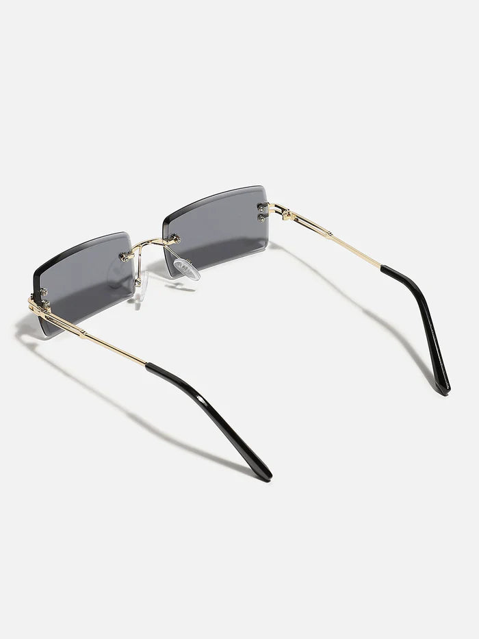 Black Rectangular Sunglass For Women