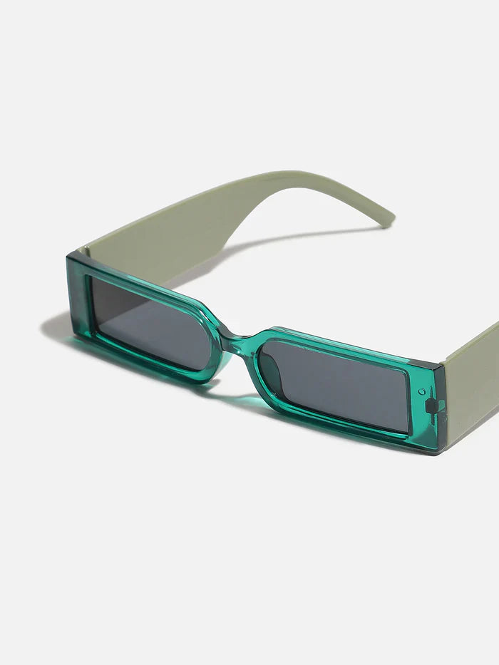 Green Rectangular Sunglass