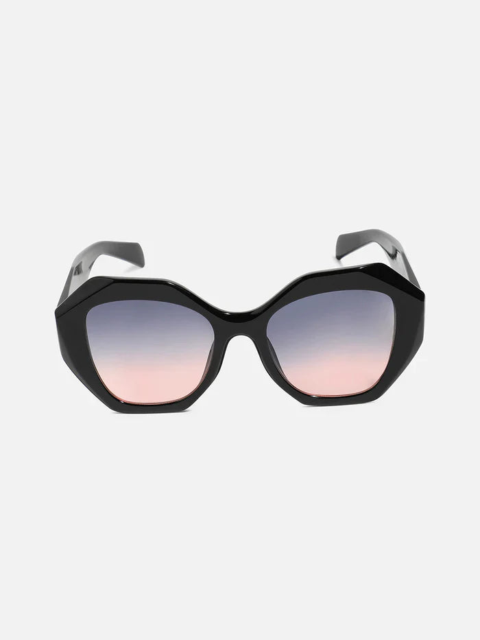Gradient Oversized Sunglasses - Black