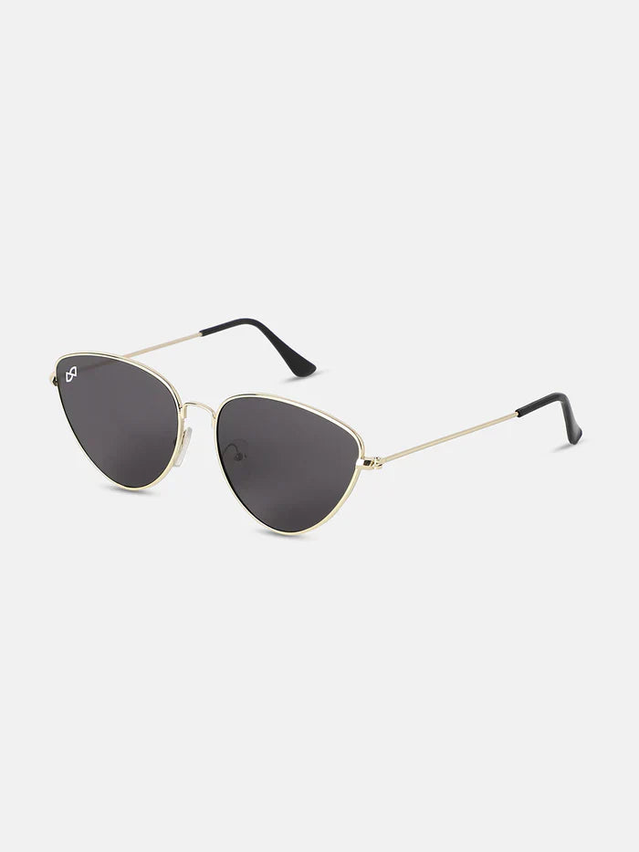 Full Rim Cateye Sunglasses - Gold