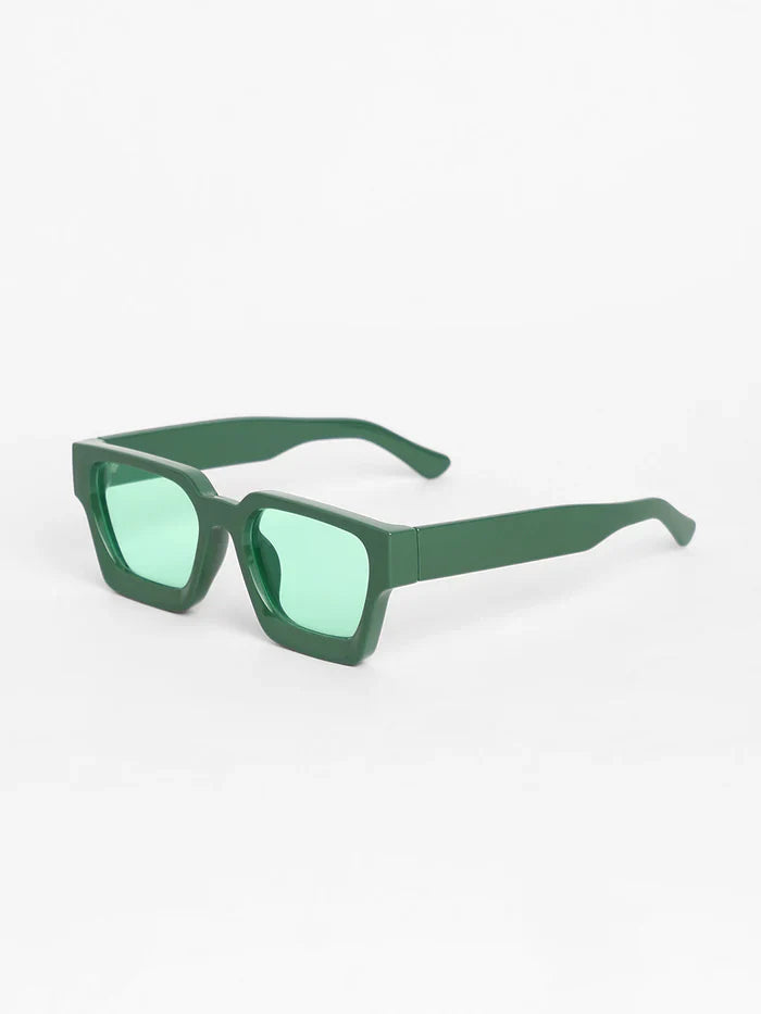 Chunky Wayfarer Sunglasses - Green