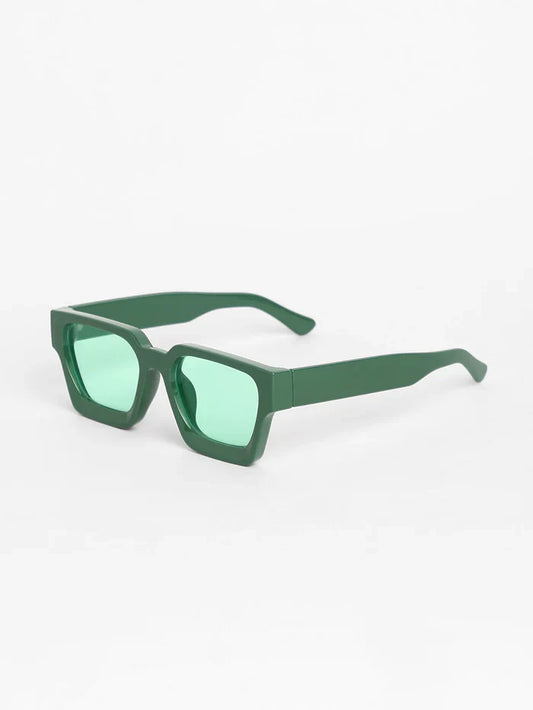 Chunky Wayfarer Sunglasses - Green