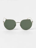 The Curved Cateye Sunglasses - Space Grey