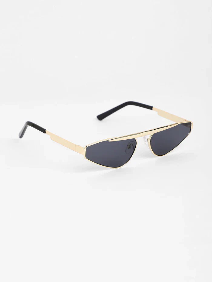 The Swish Cateye Sunglasses - Midnight Black