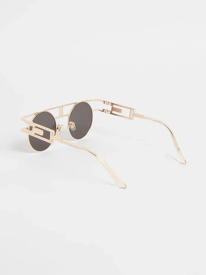 The Indie Round Sunglasses - Midnight Black