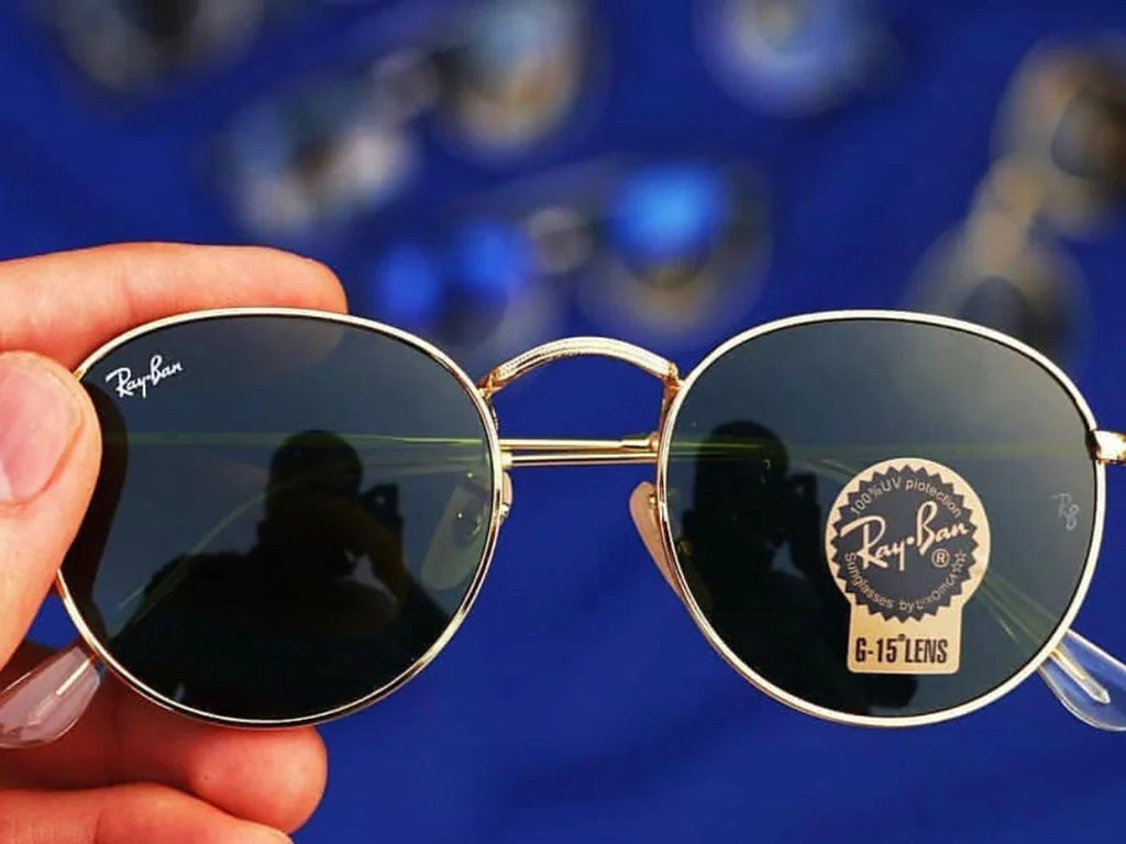 Best New Green & Gold Round Master Sunglasses