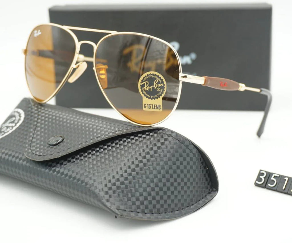 Best New Oval Model Brown  & Gold Unique Sunglasses