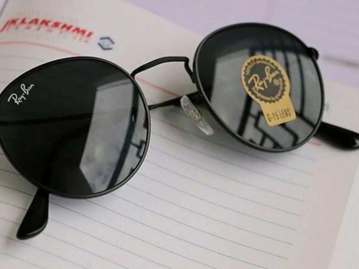 Best New Black & Black Round Master Sunglasses