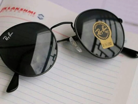 Best New Black & Black Round Master Sunglasses