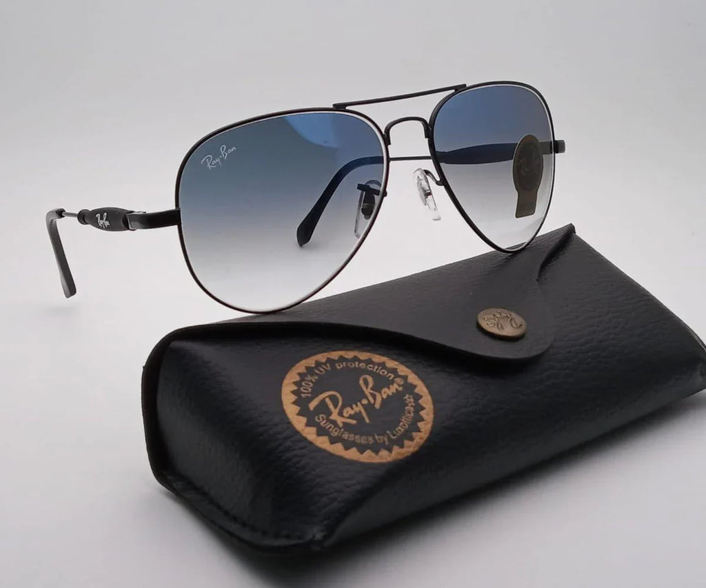 Oval Model Blue Shade & Black Unique Sunglasses