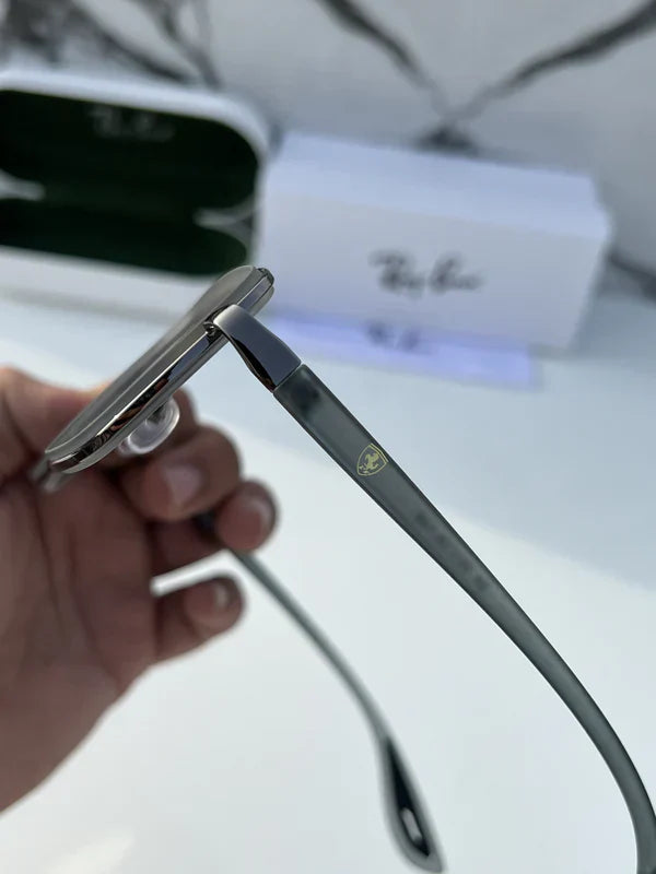 METAL GREY BLACK UV-400 SUNGLASSES