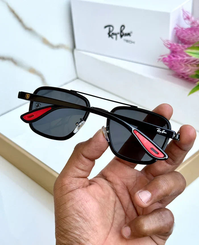 METAL FULL BLACK UV-400 SUNGLASSES