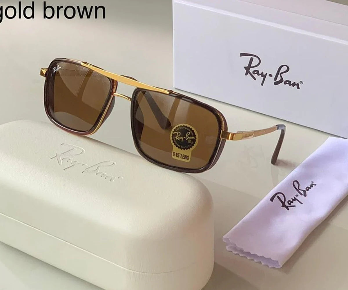 Best New Brown & Gold Master PCS Sunglasses