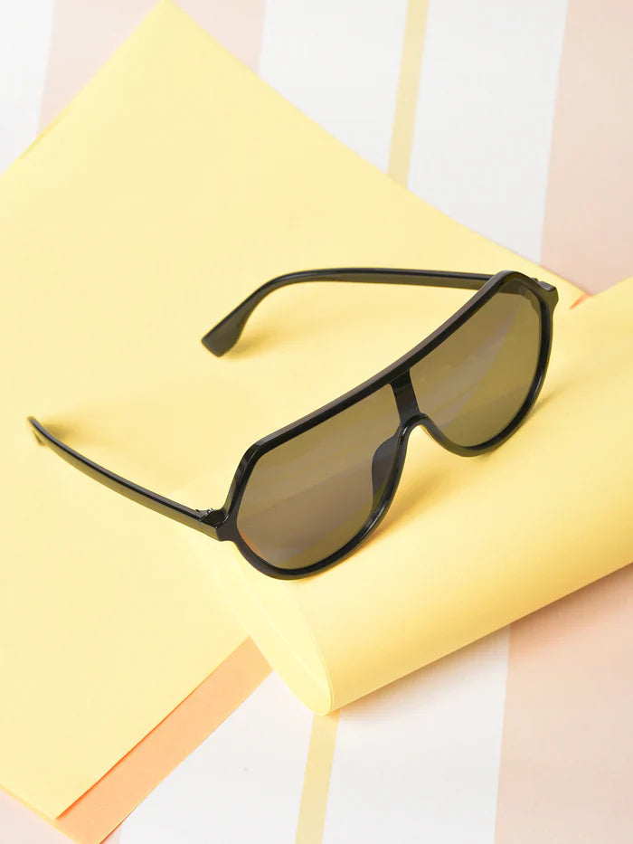 Black Lens Black Oversized Sunglasses