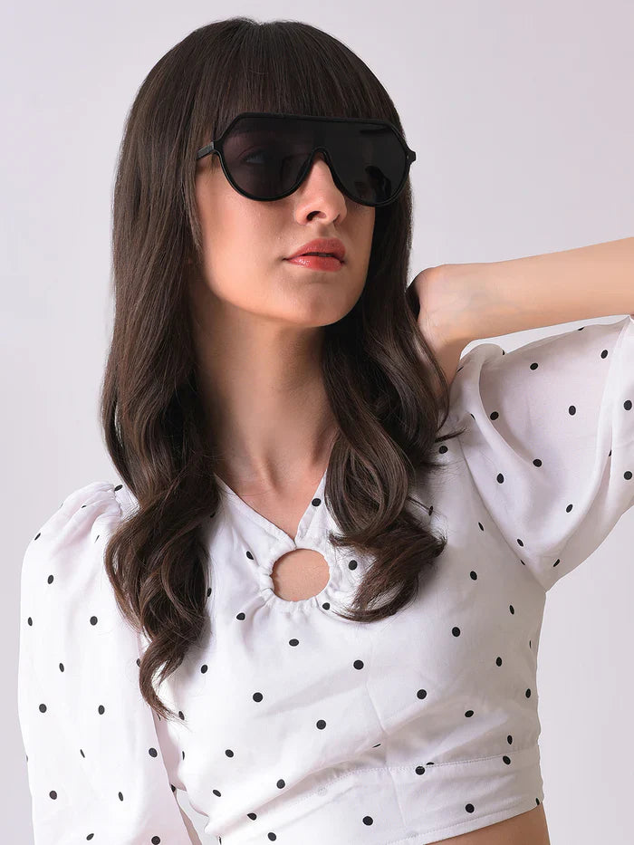 Black Lens Black Oversized Sunglasses