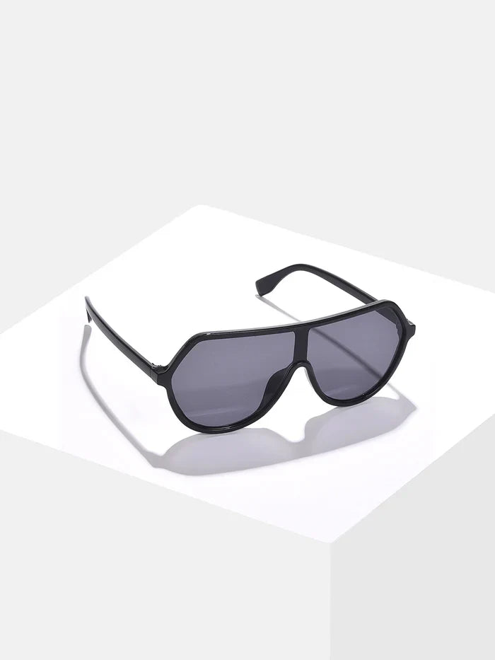Black Lens Black Oversized Sunglasses