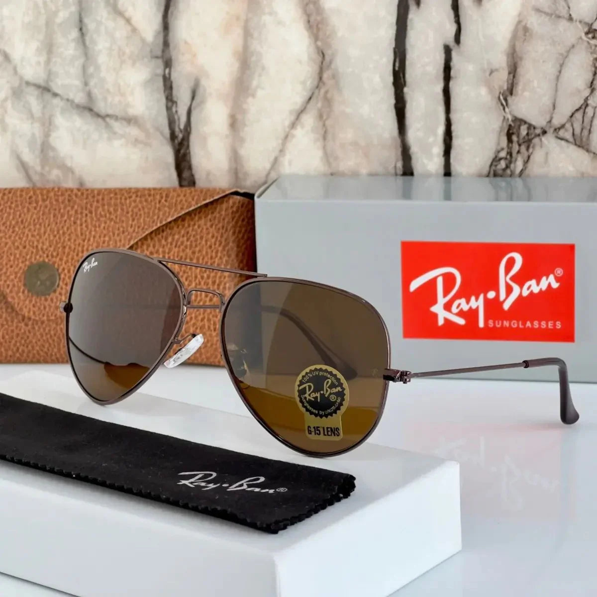 New Design Brown & Brown Sunglasses