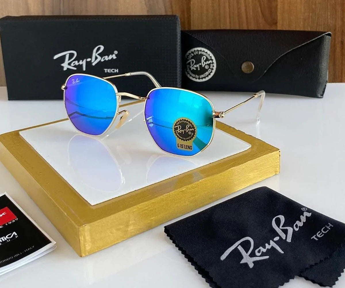 Blue & Gold Round Master PCS Sunglasses
