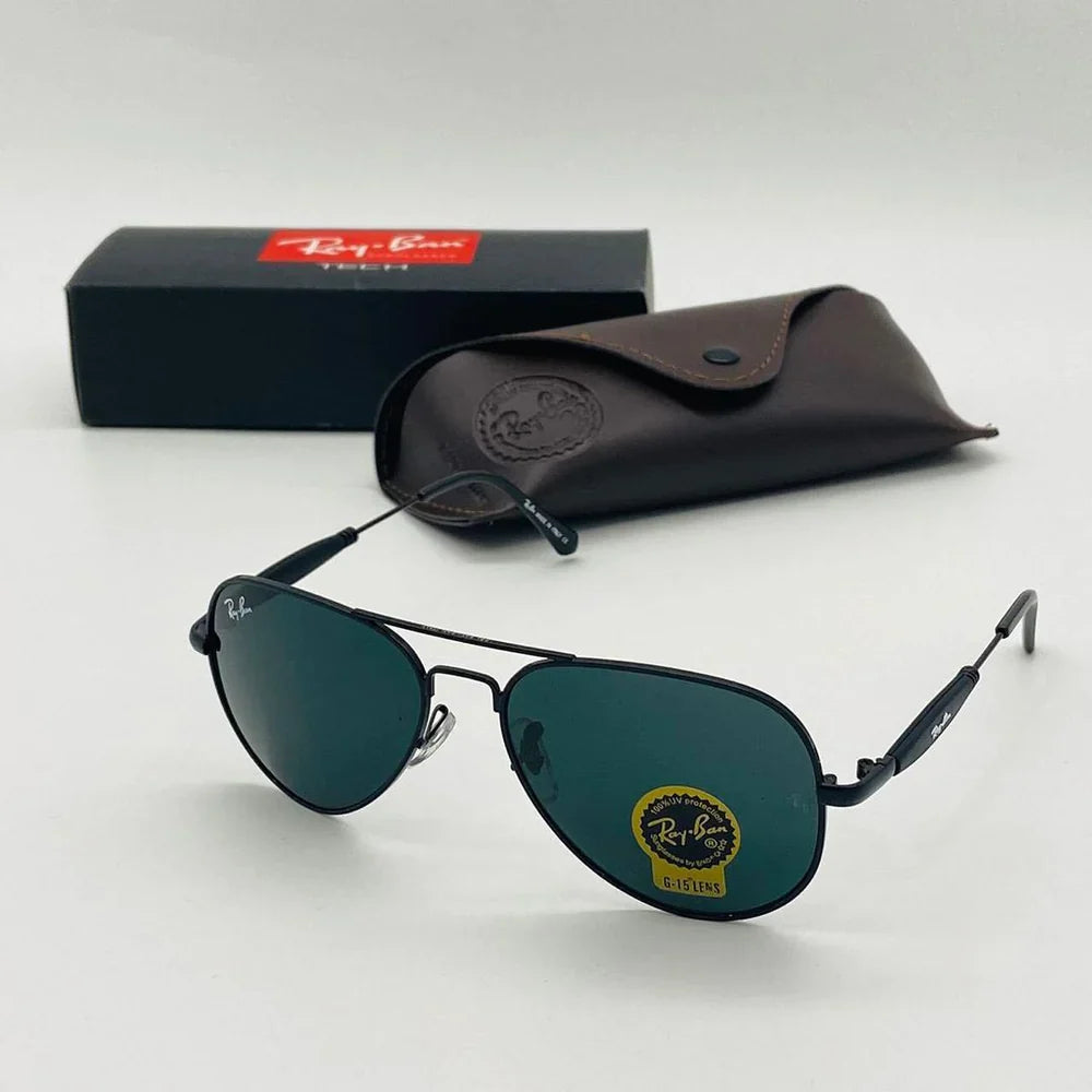 Genz Black & Black Sunglasses