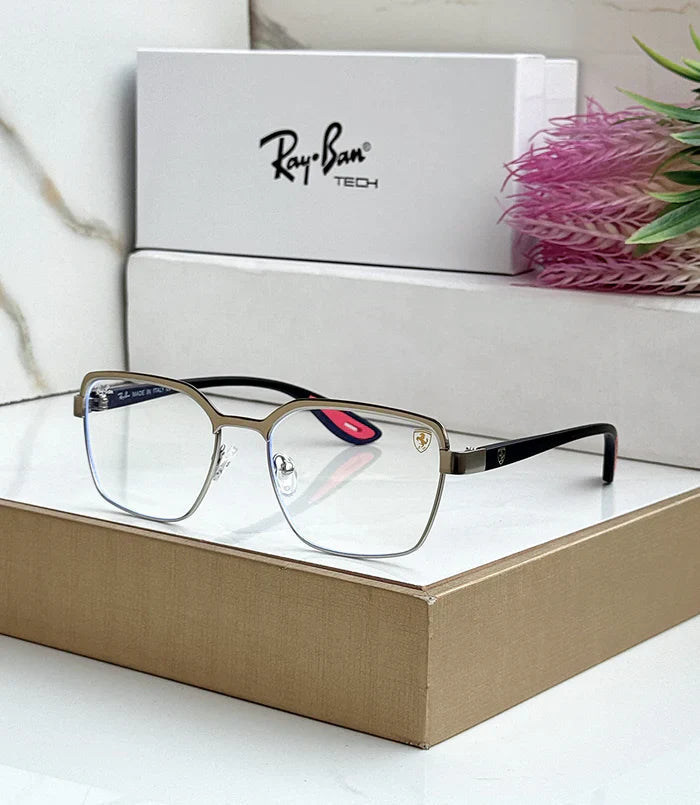 METAL SILVER BLUE CUT SUNGLASSES