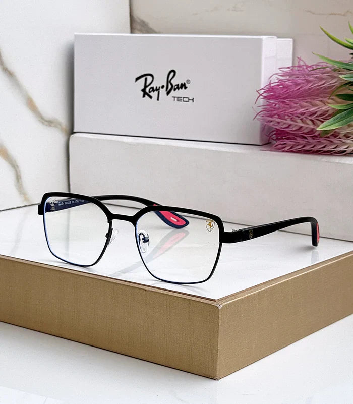 METAL BLACK BLUE CUT SUNGLASSES