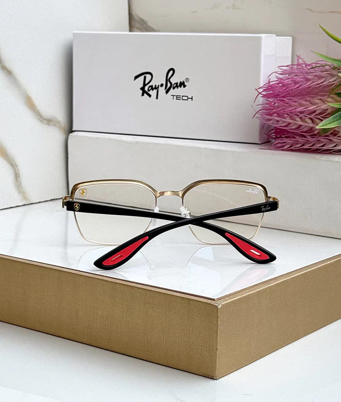 METAL GOLD BLUE CUT SUNGLASSES