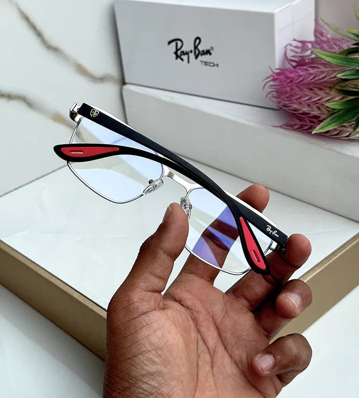 METAL SILVER BLUE CUT SUNGLASSES