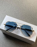 Genz New Oval Brown Shade & Gold  Sunglasses